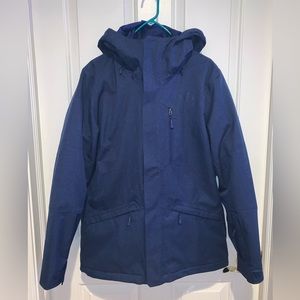 The North Face women’s size large, freedom blue triclimate ski jacket.